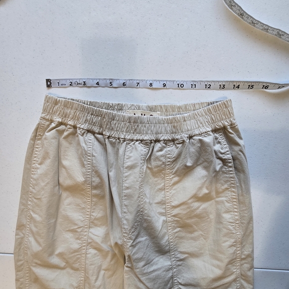 AMO Cotton Straight-leg Pull-On Pant in‎ Pumice Women's Small Lightweight - Picture 3 of 10